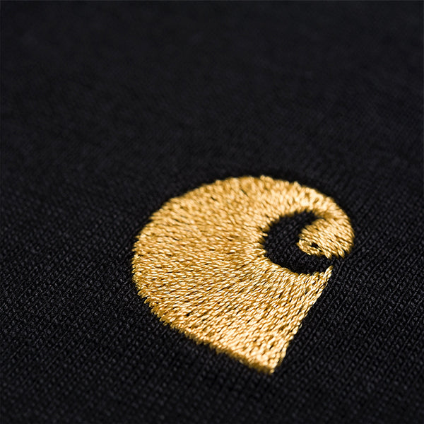 Carhartt WIP Chase T shirt Black Gold