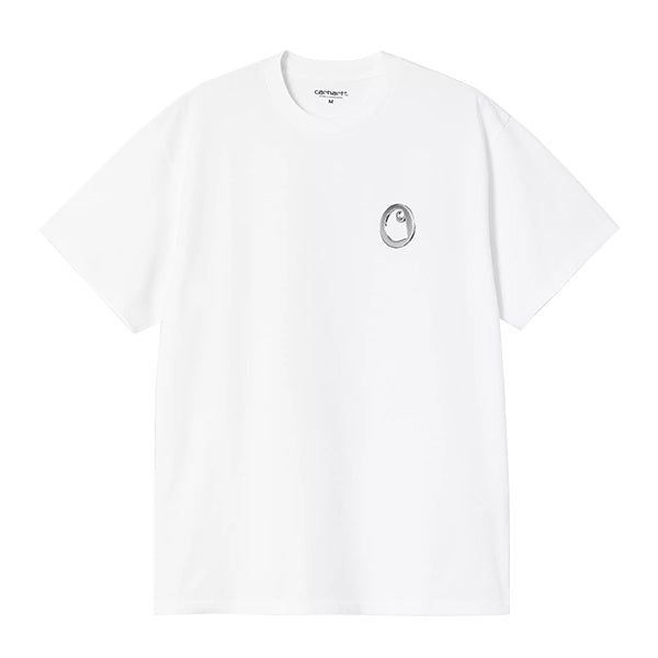 Carhartt WIP S/S Linked Charms T-Shirt White Silver