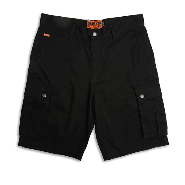 Deus Records Cargo Short Black