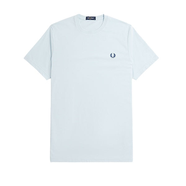 Fred Perry Rear Powder Laurel Graphic T-Shirt Light Ice