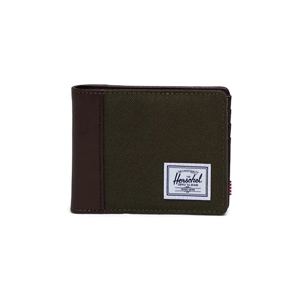 Herschel Hank Wallet Ivy Green Chicory Coffee OS