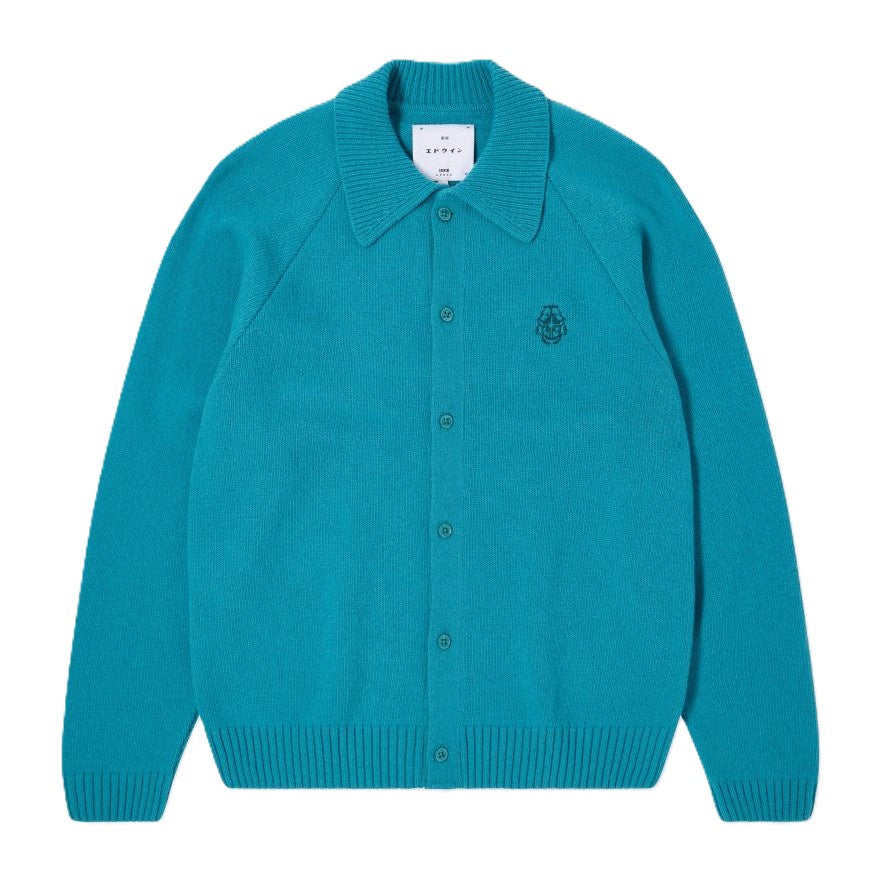 Edwin Mars Polo Cardigan Baltic