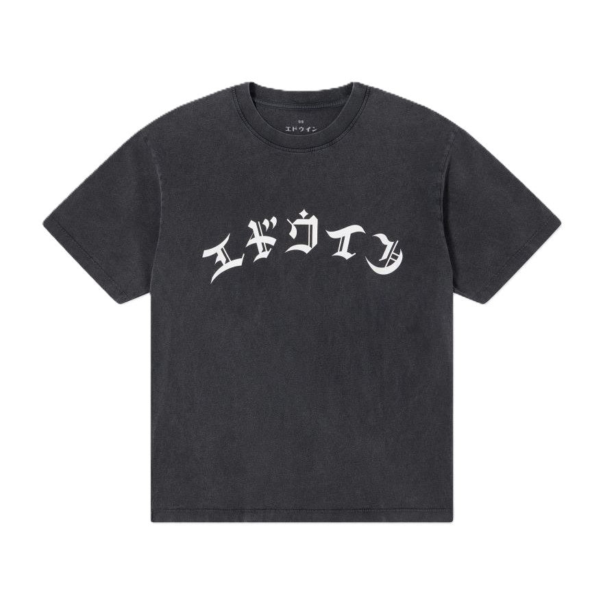 Edwin Motto T-Shirt Grey Marble Fade Out