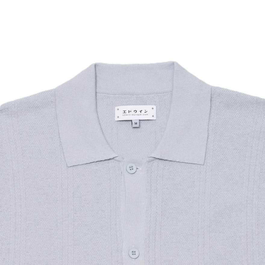 Edwin Luis Buttoned Polo Grey