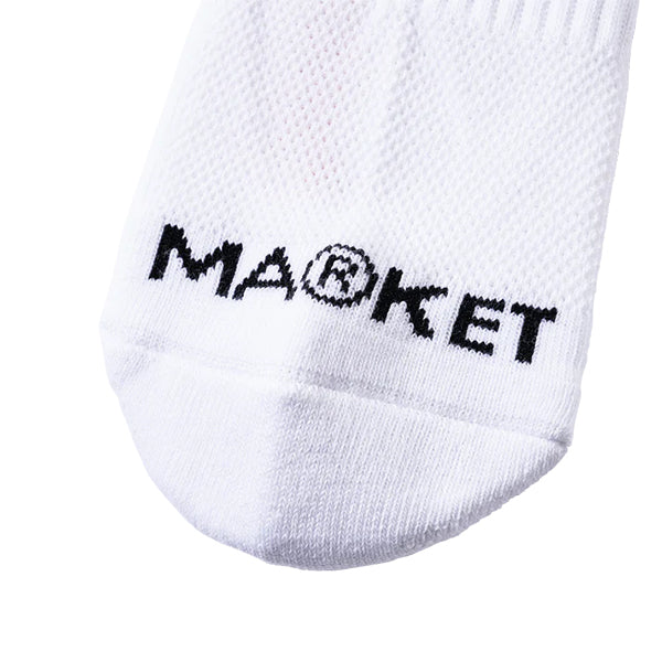 Market Smiley Upside Down Socks White