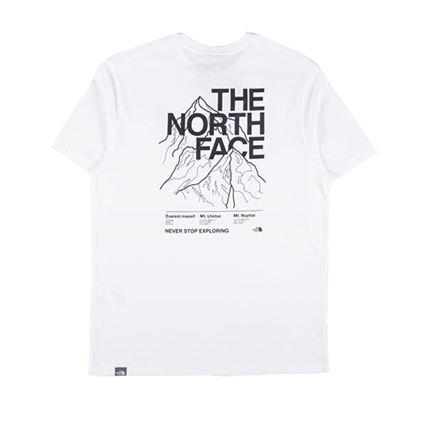 The North Face SS Mount Out T shirt White Black