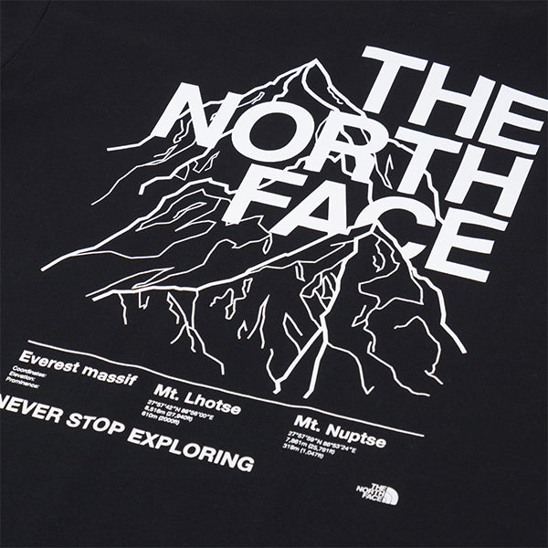 The North Face SS Mount Out T shirt Black White