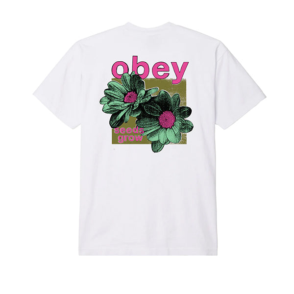 Obey Seeds Grow T Shirt White