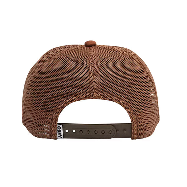 Obey Sunshine Foam Trucker Cap Brown