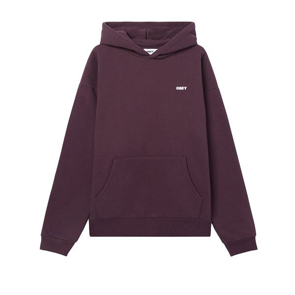 Obey Bold Star Extra Heavy Hood Plum Perfect