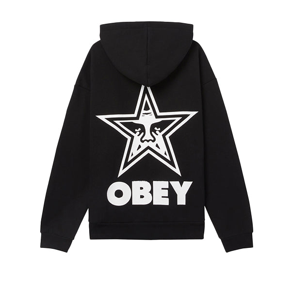 Obey Bold Star Extra Heavy Hood Black