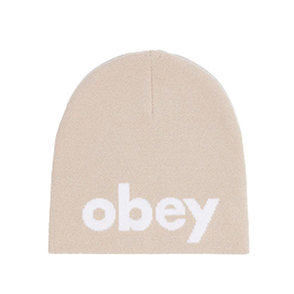 Obey Lowercase Beanie Silver Grey
