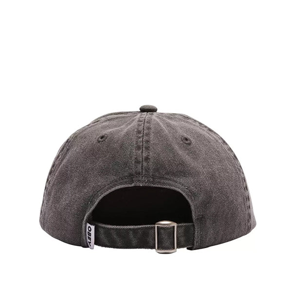 Obey Pigment Dyed Lowercase 6 Panel Strapback Black