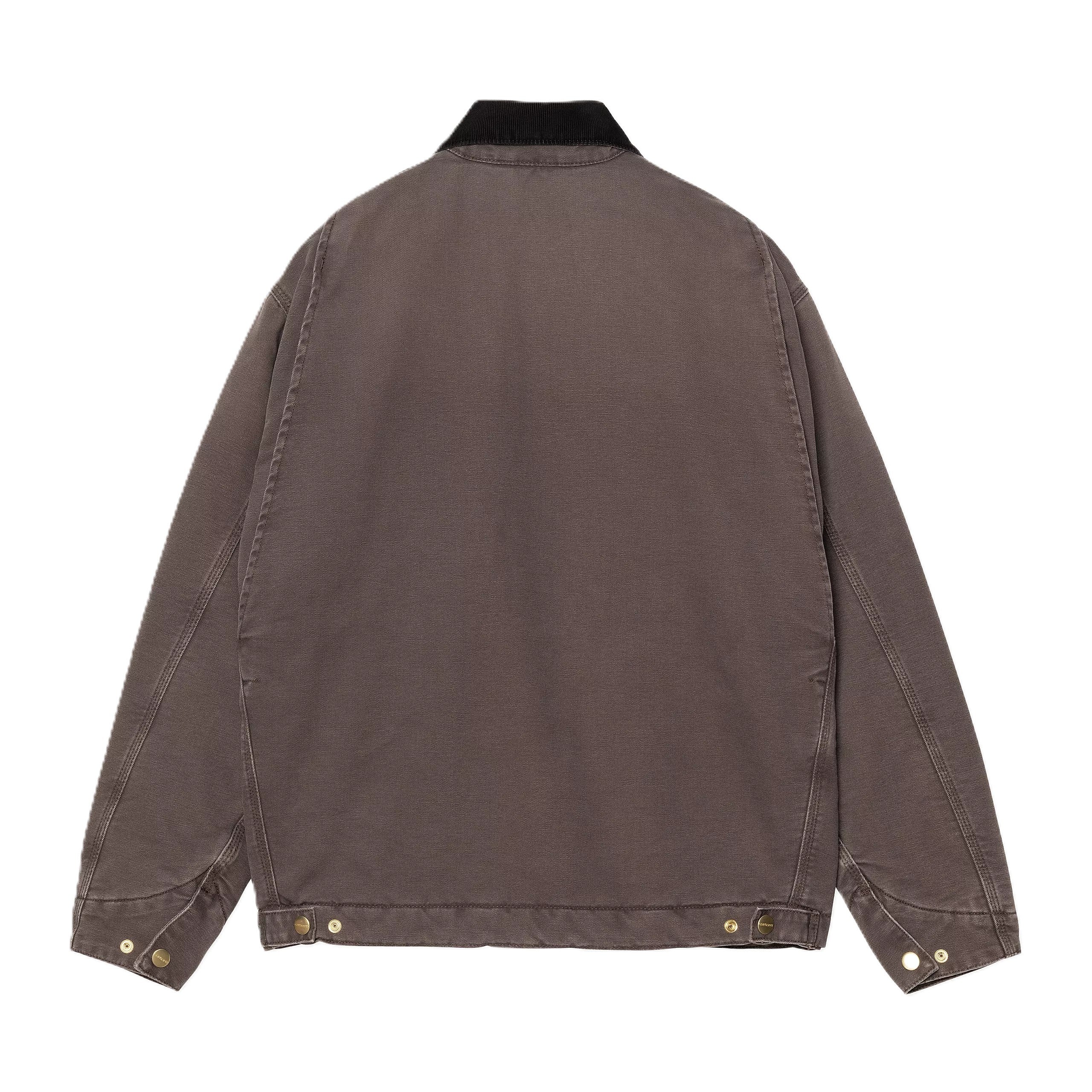 Carhartt OG Detroit Jacket Dearborn Canvas Tobacco Black