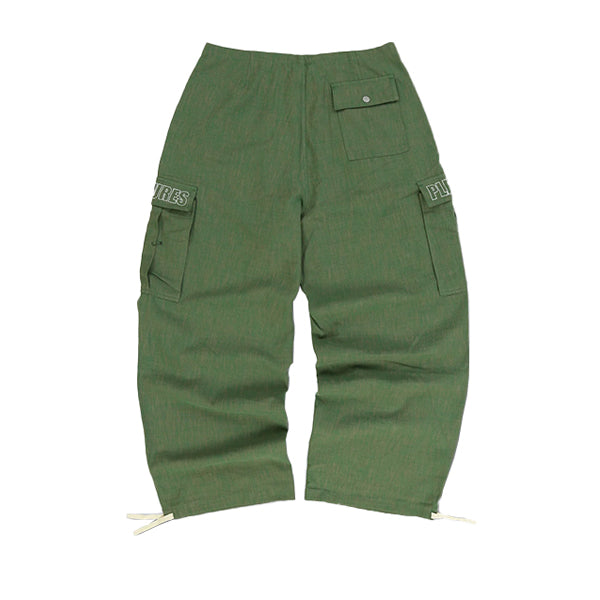 Pleasures Vistor Wide Fit Cargo Pants Green