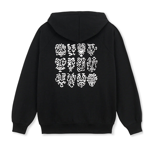 Polar Skate Co Default Zip Hoodie 12 Faces Black