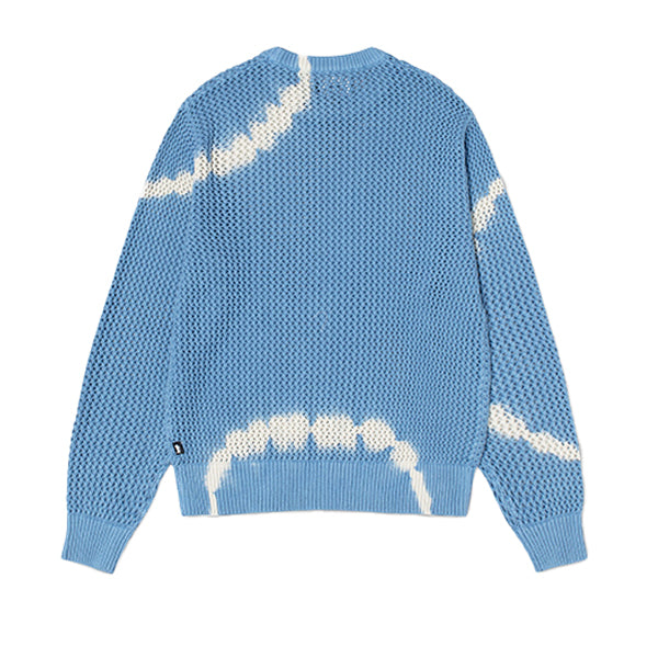 Stussy Pig Dyed Loose Gauge Sweater Blue