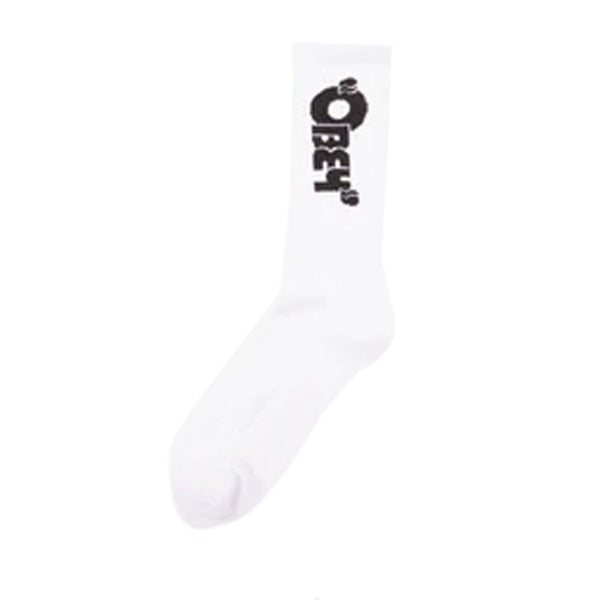Obey Andy Socks White