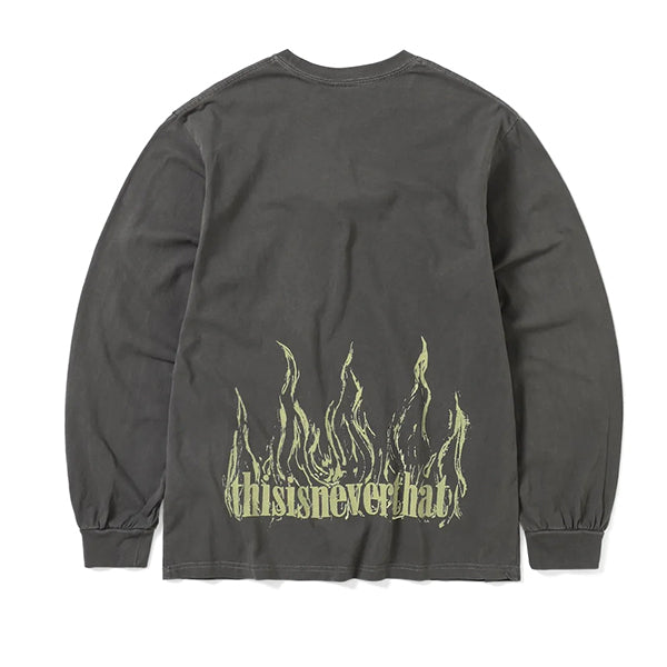 thisisneverthat Flame Onyx LS Tee Charcoal