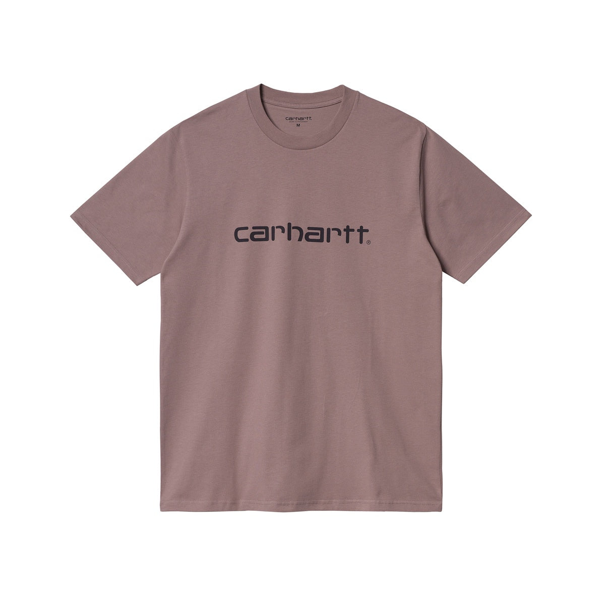 Carhartt WIP SS Script T shirt Earthy Pink Black
