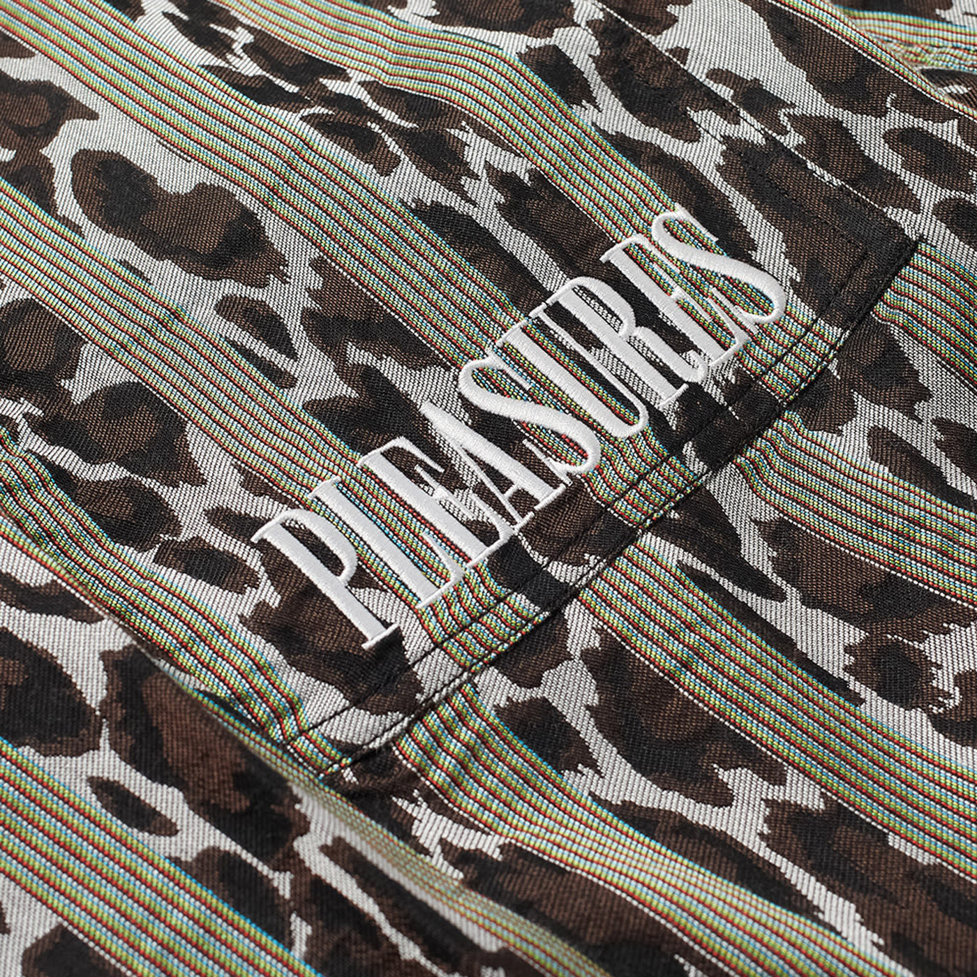 Pleasures Bloom Striped Beach Pant Black