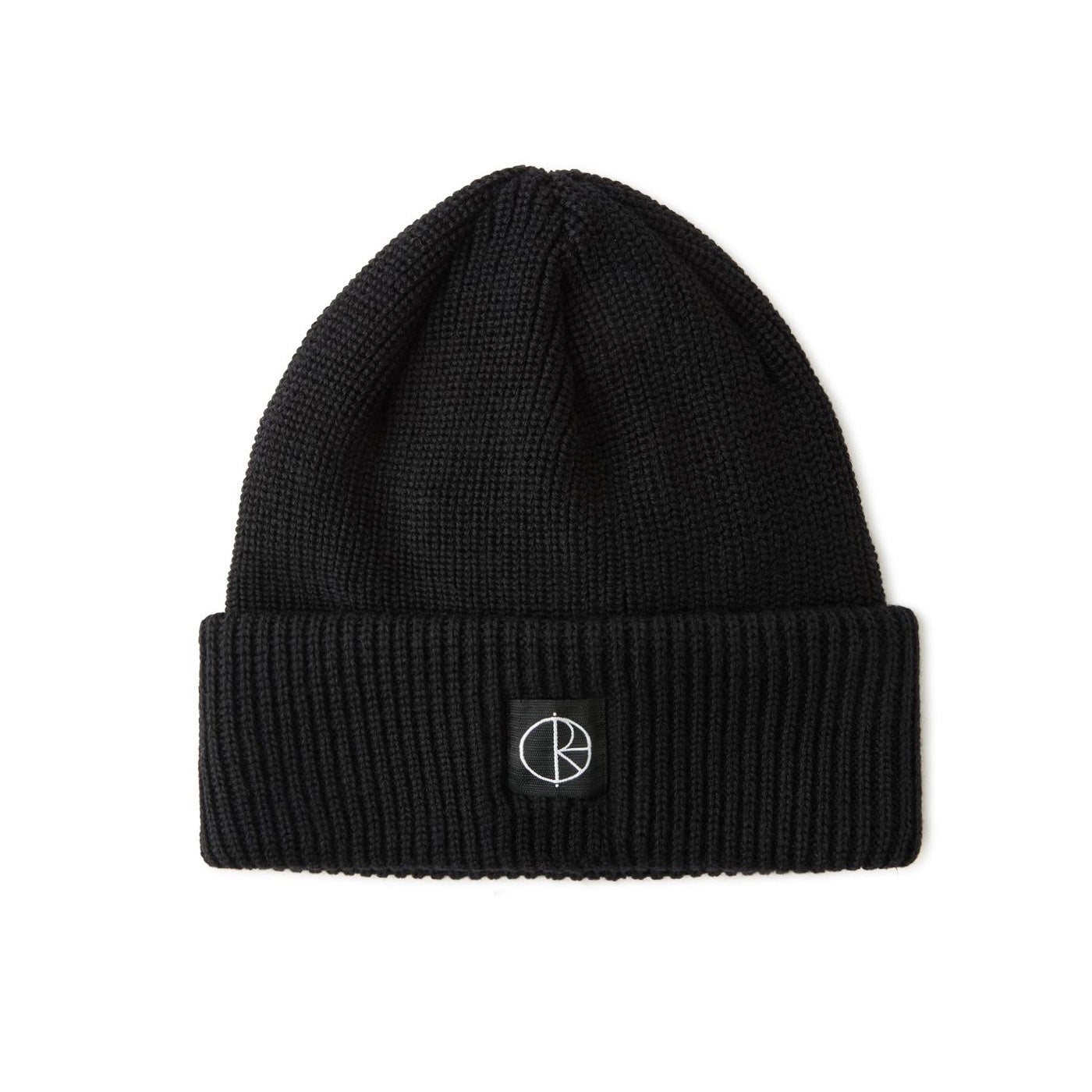 Polar Double Fold Merino Beanie Black