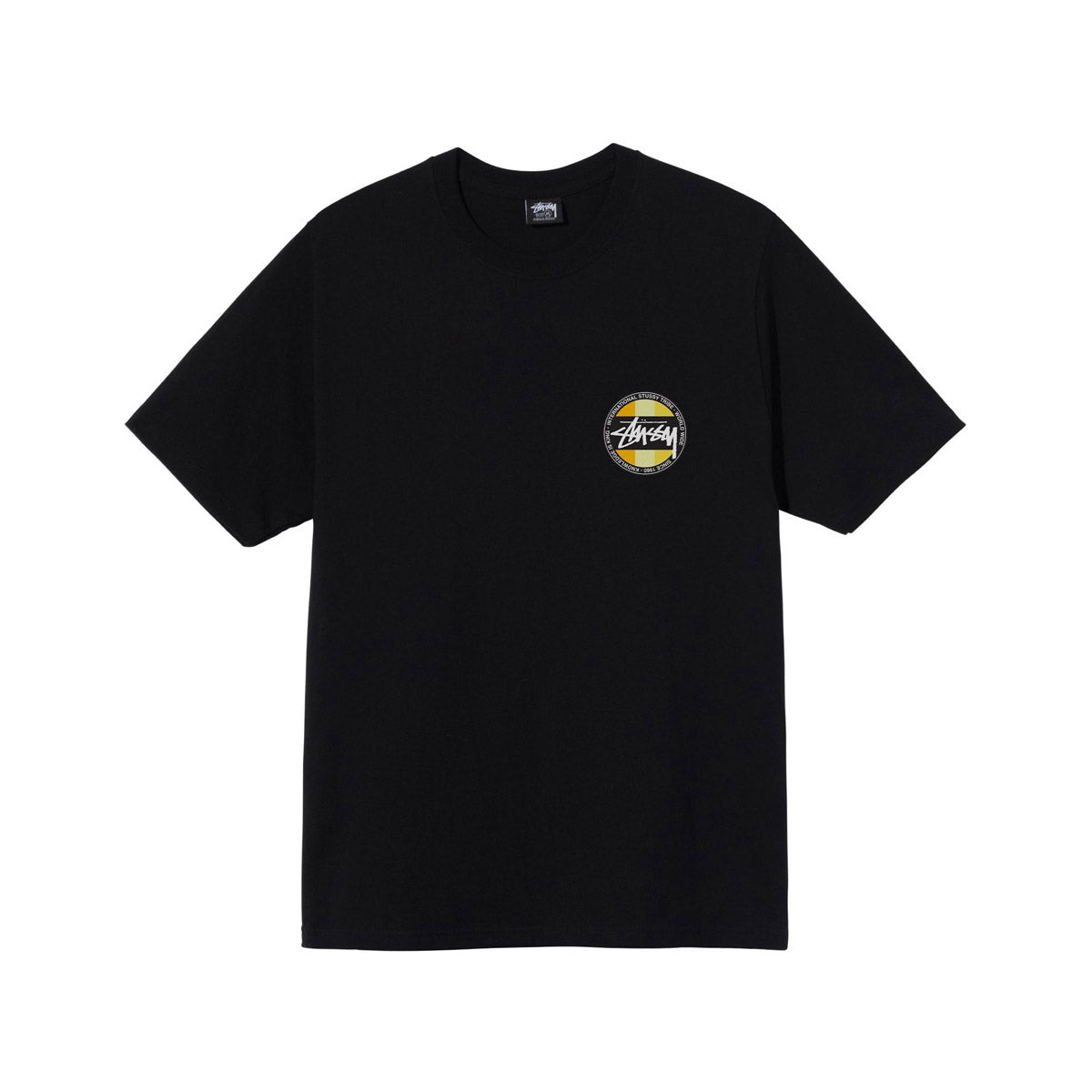 Stussy Classic Dot Pig. Dyed Tee Black