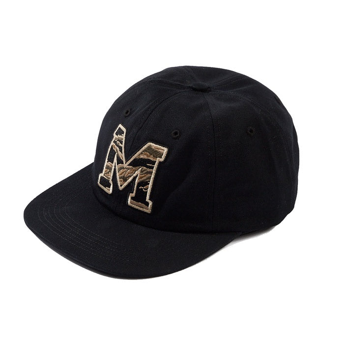 Maharishi M Embroidered 6 Panel Cap Black