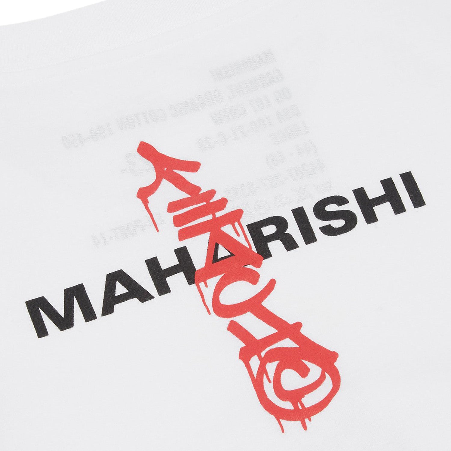 Maharishi Teach X Maha Lunar OX T-Shirt Organic Jersey 190 White