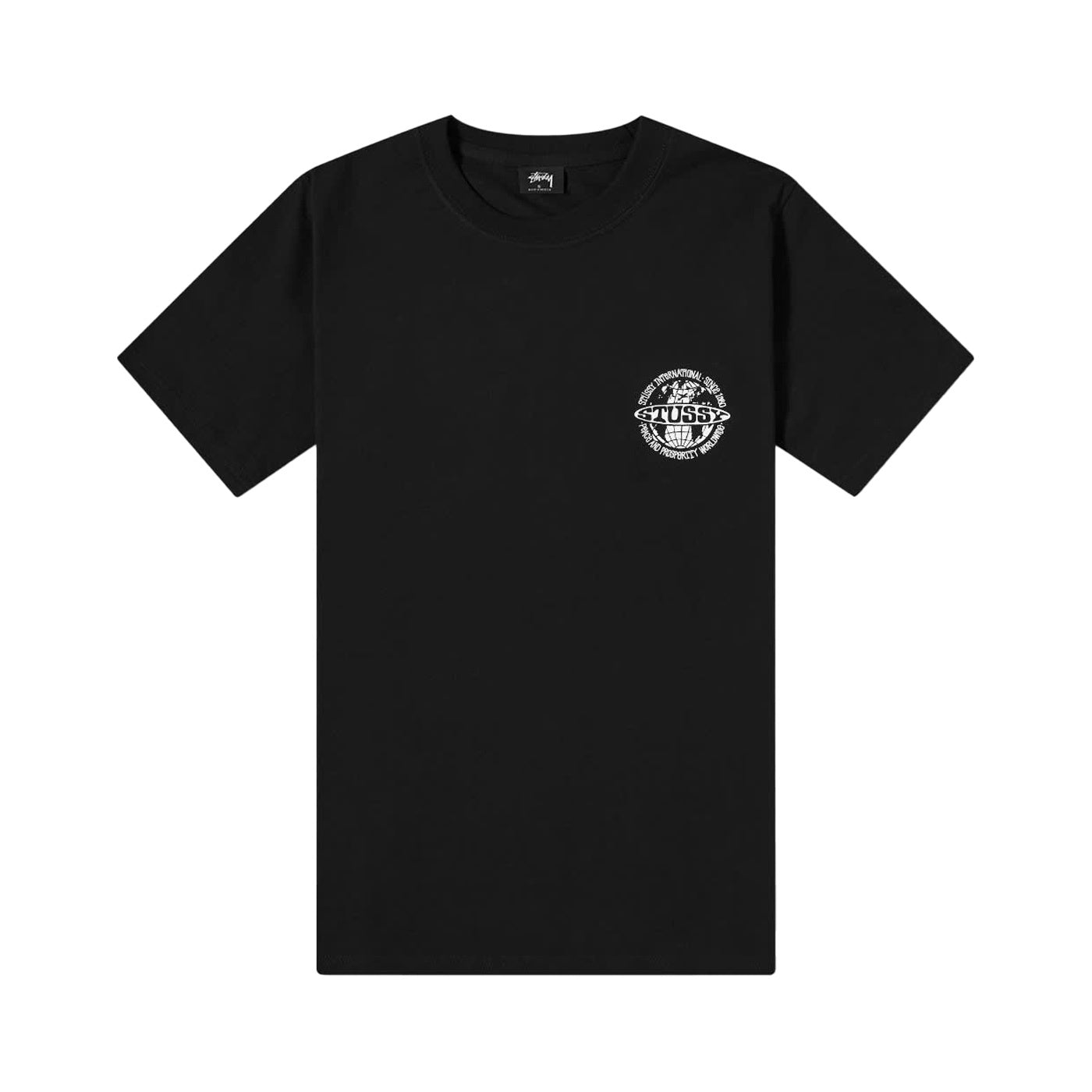 Stussy Worldwide Dot Tee Black