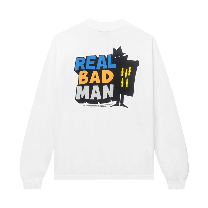 Real Bad Man RBM Logo Tee Vol 9 L/S Tee White