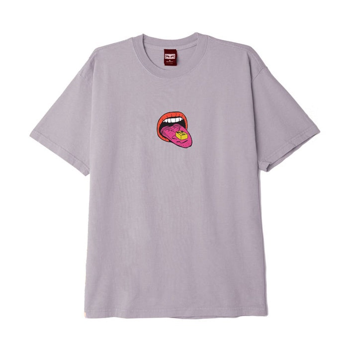 Obey Skeletons Tee Pigment Purple Paste