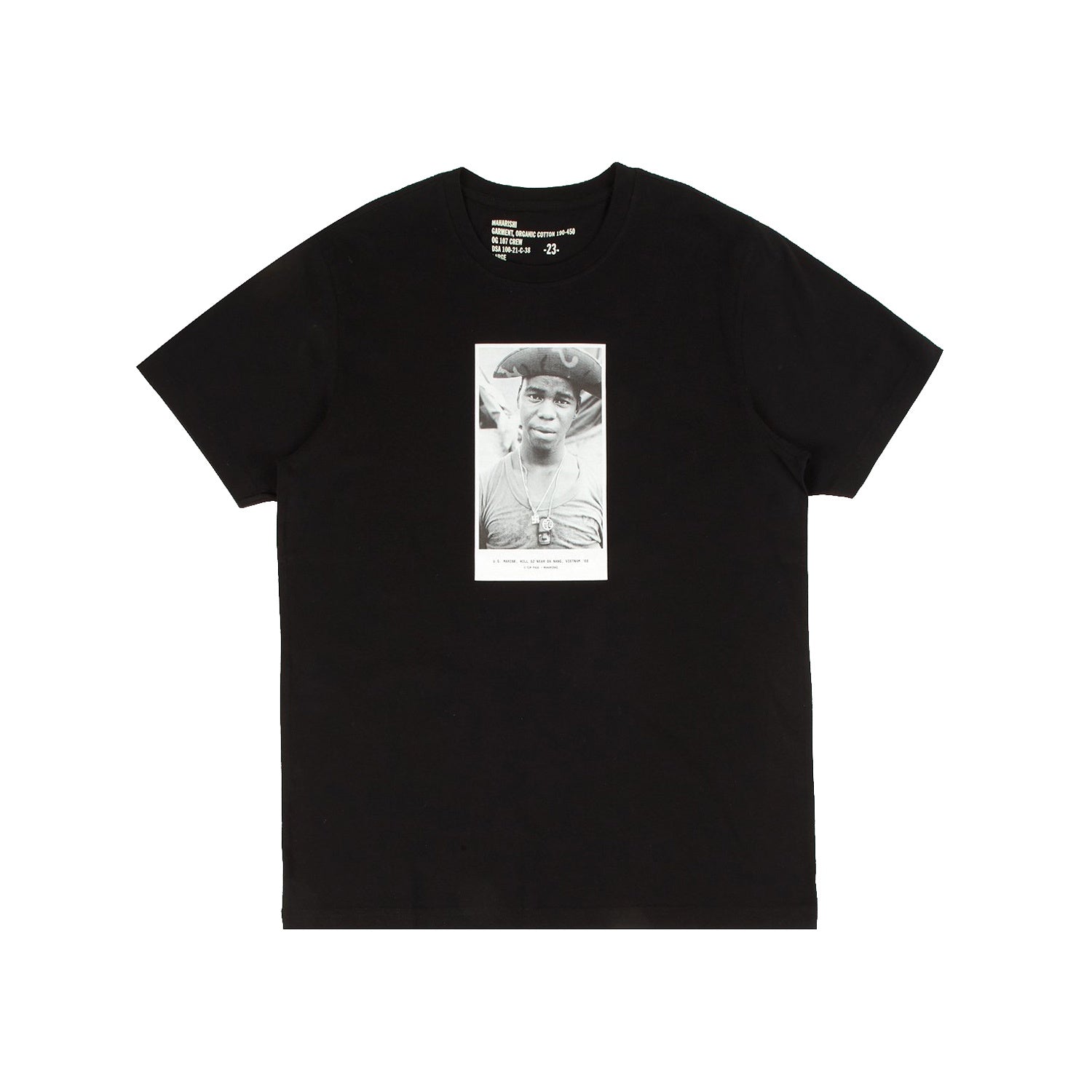 Maharishi Vietnam '68 Tim Page T-Shirt Organic Jersey 190 Black