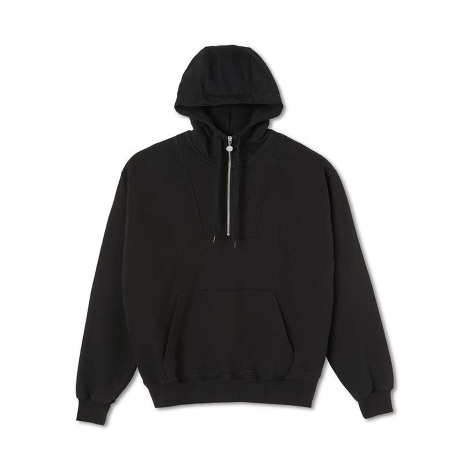 Polar Half Zip Hood Black