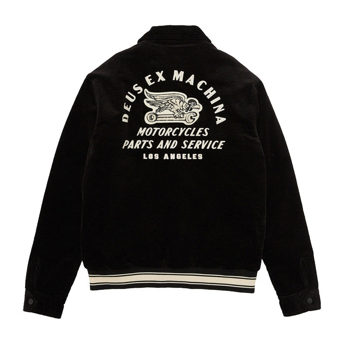 Deus Lennon Cord Bomber Black