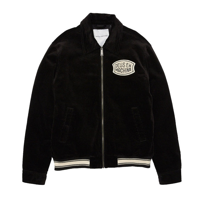 Deus Lennon Cord Bomber Black