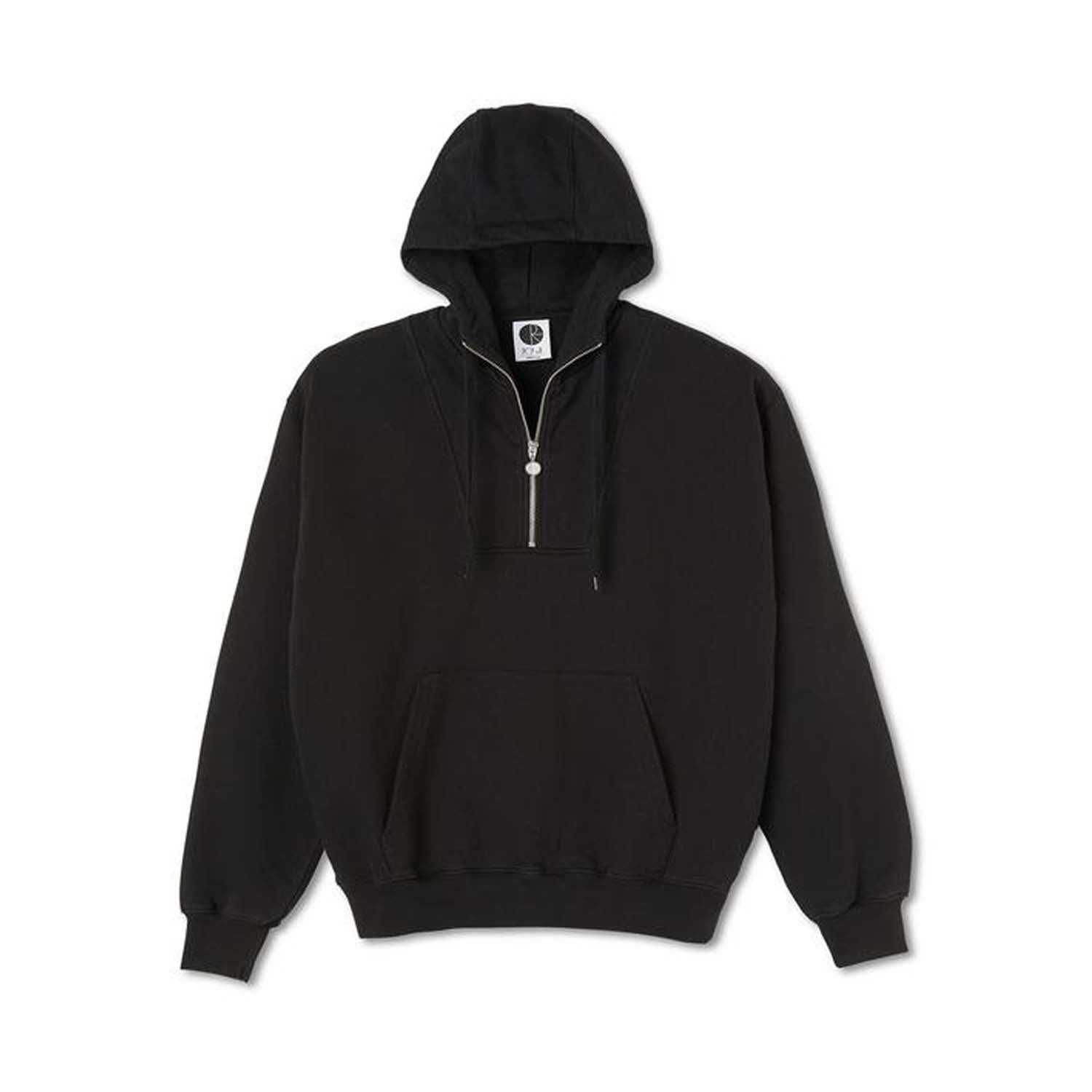 Polar Half Zip Hood Black