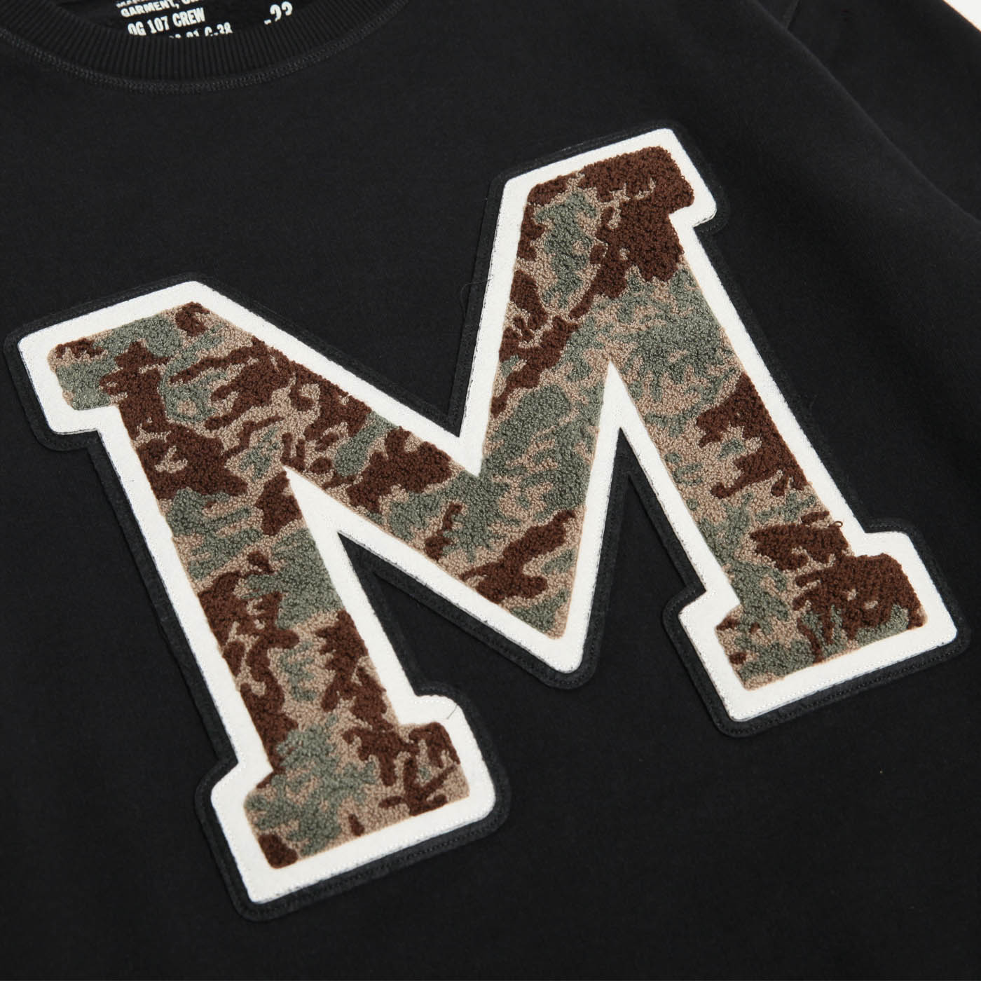 Maharishi MA23 Embroidered Crew Black