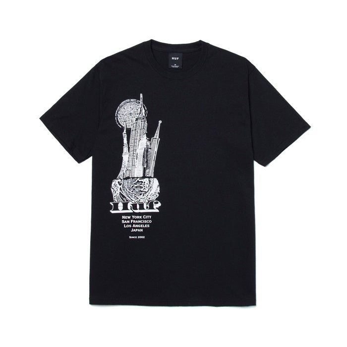 Huf Skyscrapers SS Tee Black
