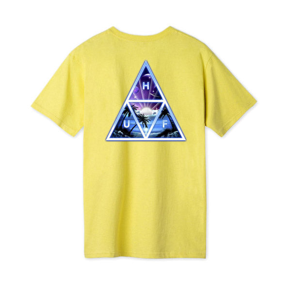 HUF Space Beach TT SS Tee Yellow