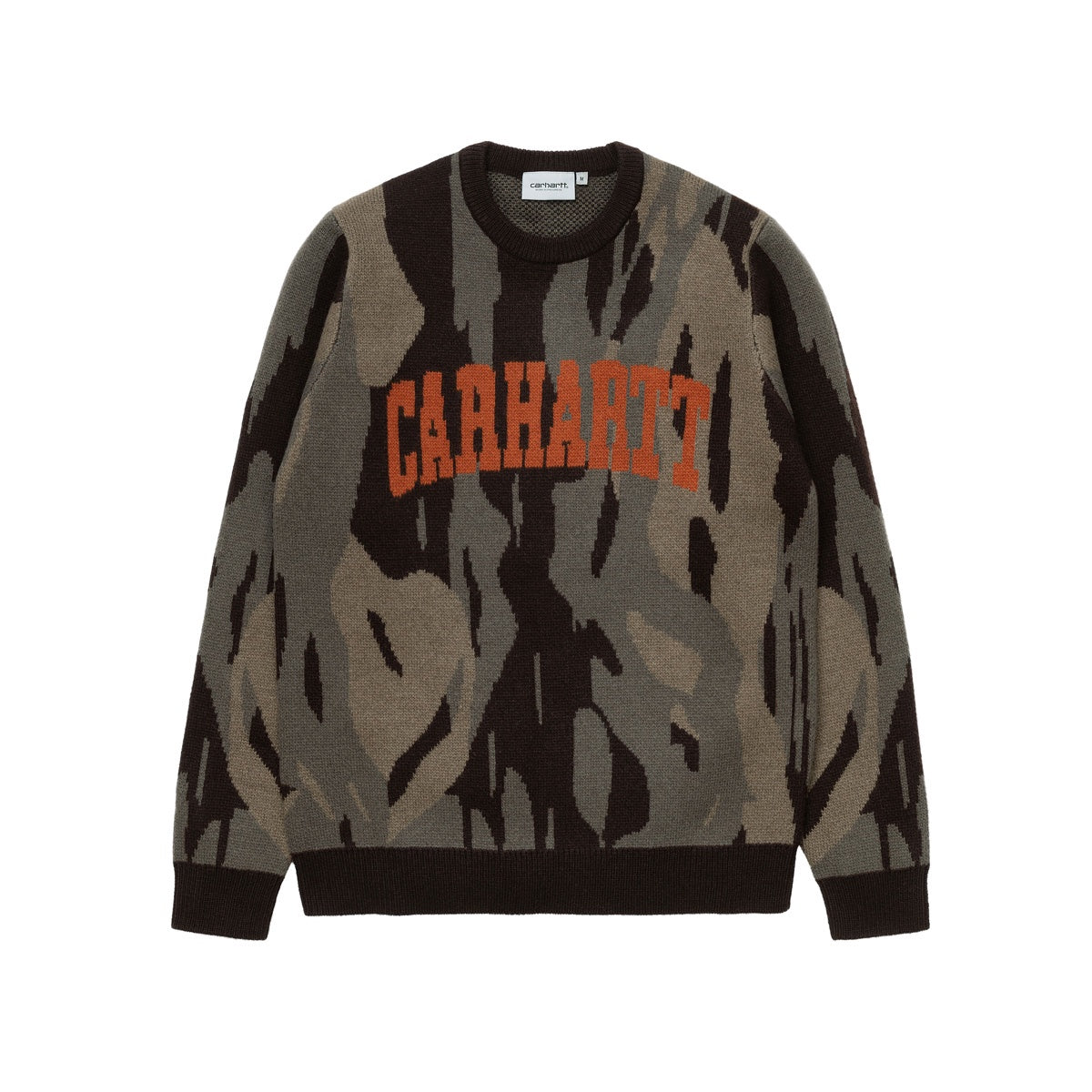 Carhartt WIP University Script Sweater Camo Unite Copperton