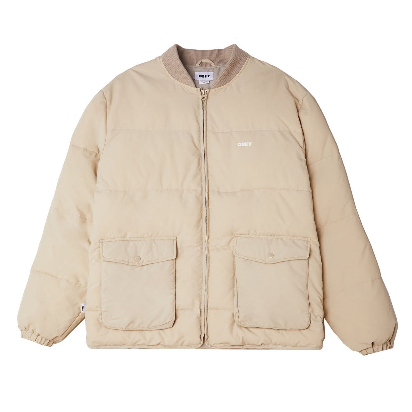 Obey Charlie Jacket Silver Grey