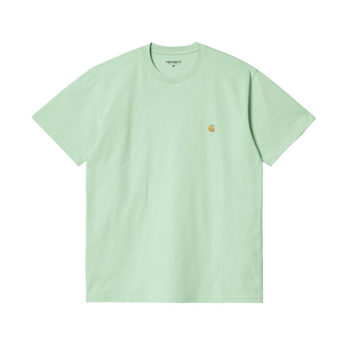 Carhartt WIP SS Chase T Shirt Pale Spearmint Gold