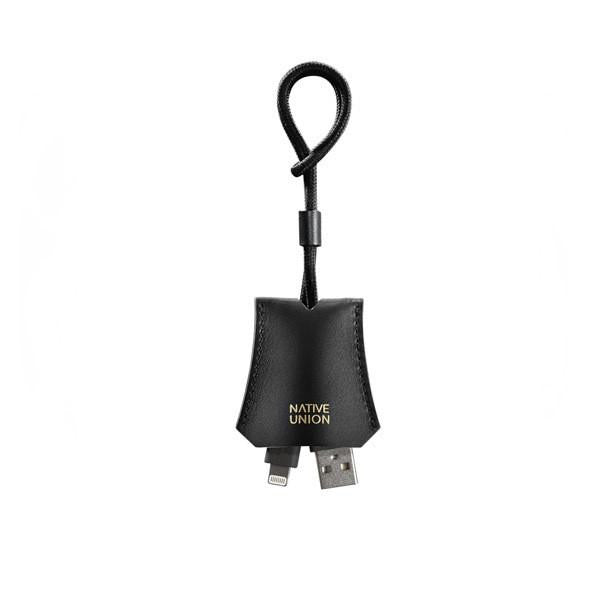 Native Union Lightning Cable With Leather Pouch Black - Kong Online - 1