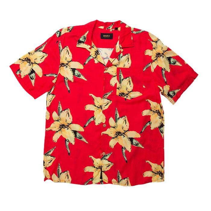 Deus Havana SS Shirt Red