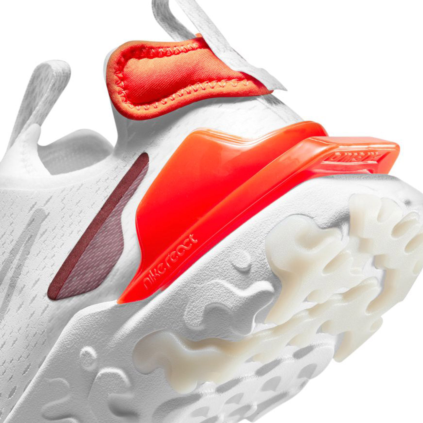 Nike React Vision White/Lt Smoke Grey-Team Orange-Team Red
