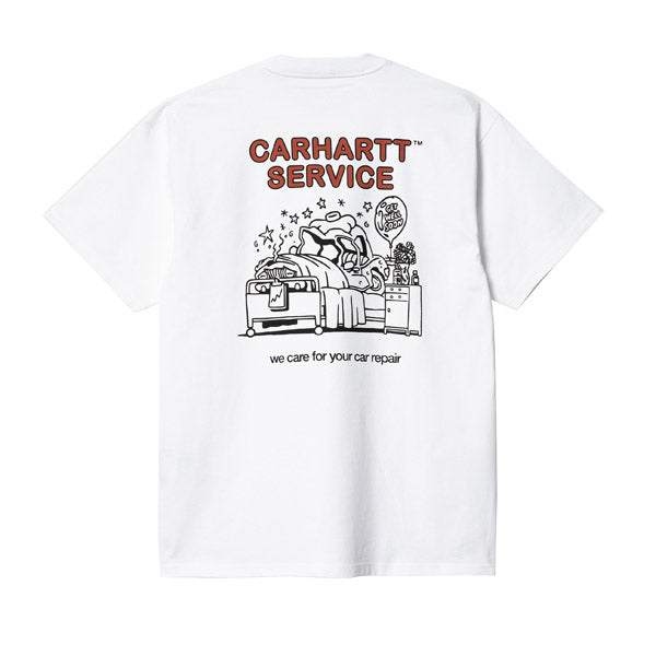Carhartt WIP SS Car Repair T shirt White