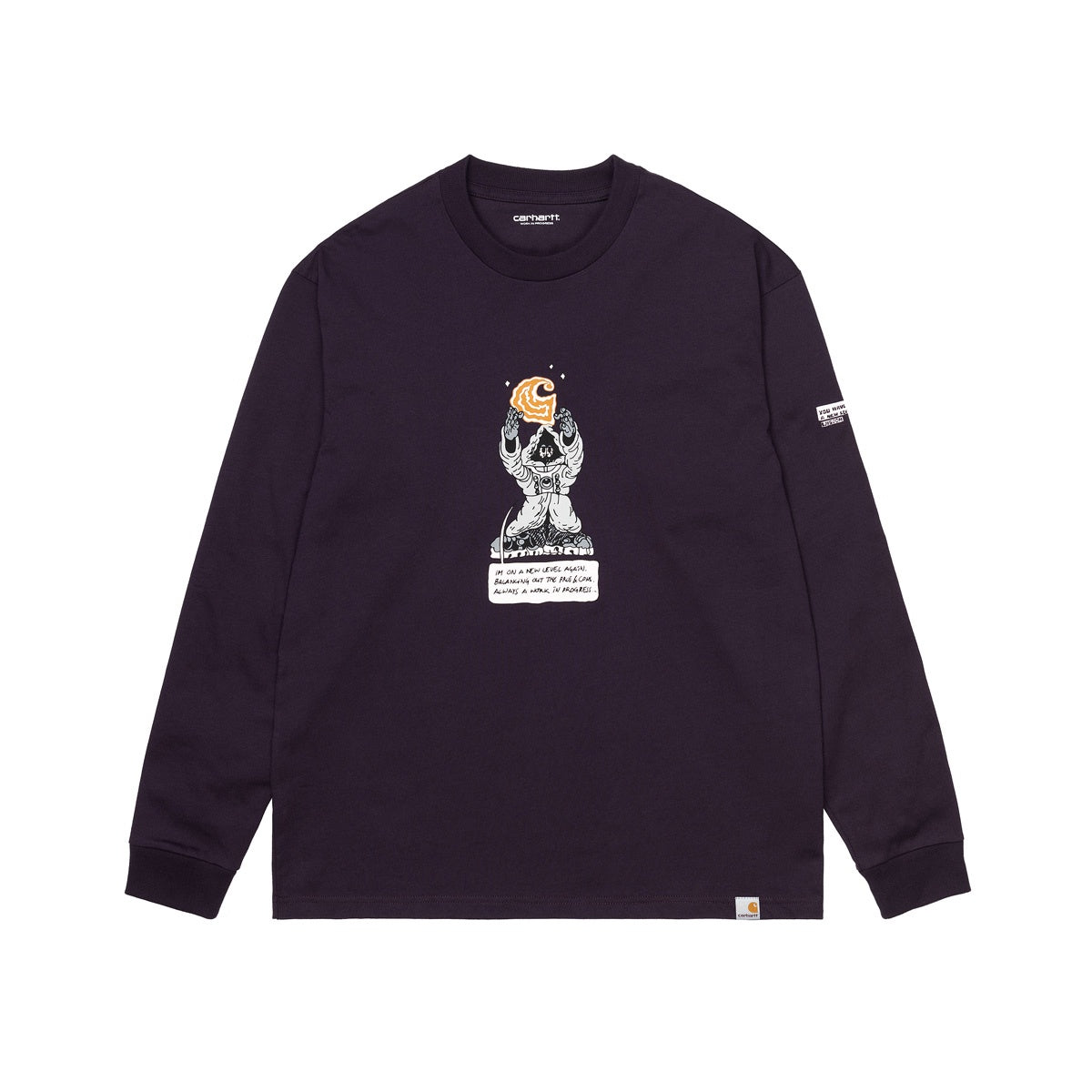 Carhartt WIP L/S KOGANKULT Level T-Shirt Dark Iris