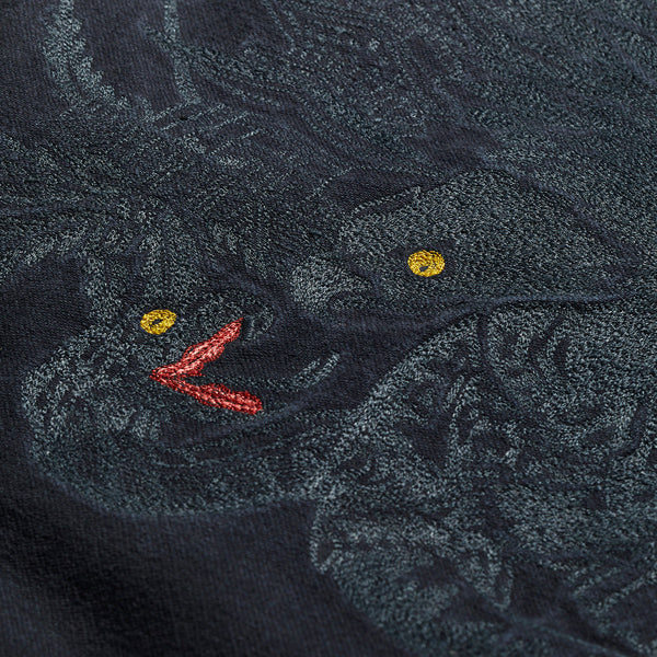 Maharishi Eagle vs Snake Flight Jacket Washi Hebi Embroidery Black