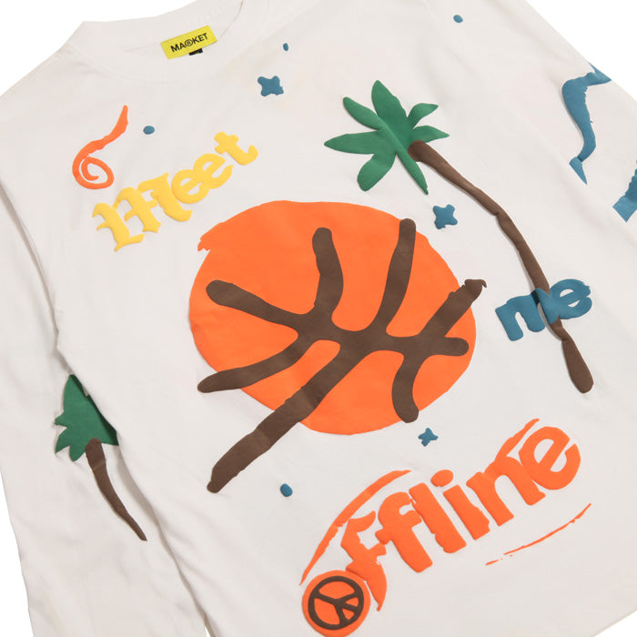 Market Meet Me Offline Longsleeve Tshirt White
